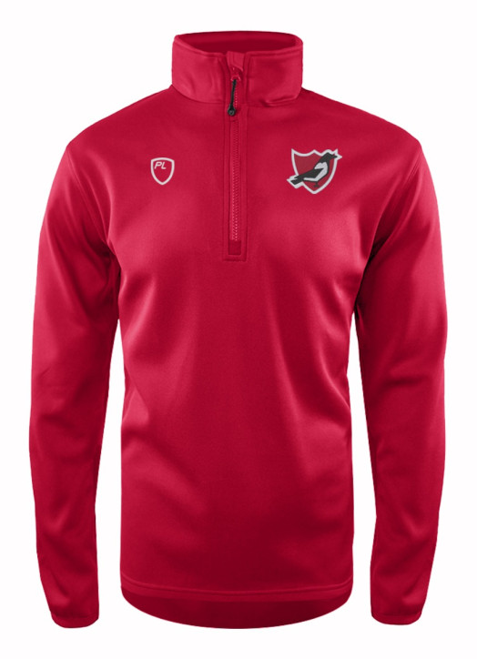 Junior Quarter Zip MidLayer Scarlet Red