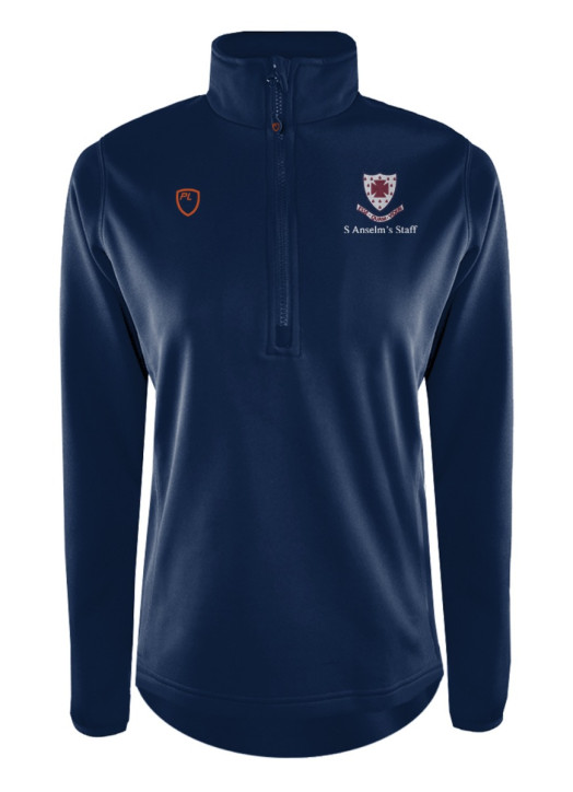 Women's Quarter Zip MidLayer Navy Blue