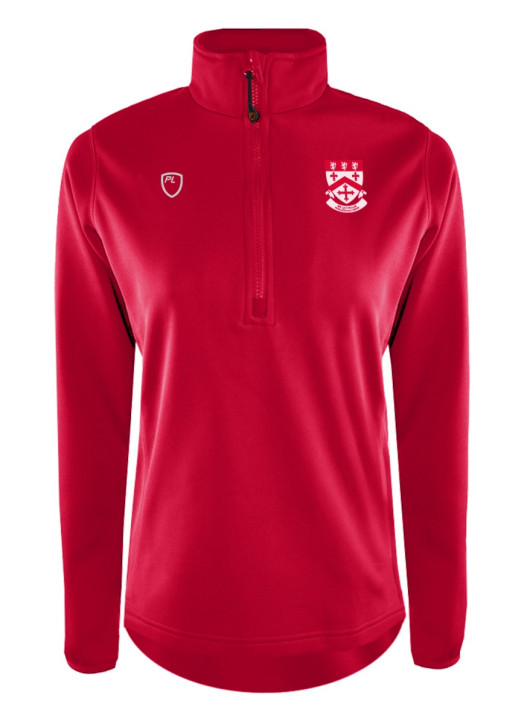 Women's Quarter Zip MidLayer Scarlet Red