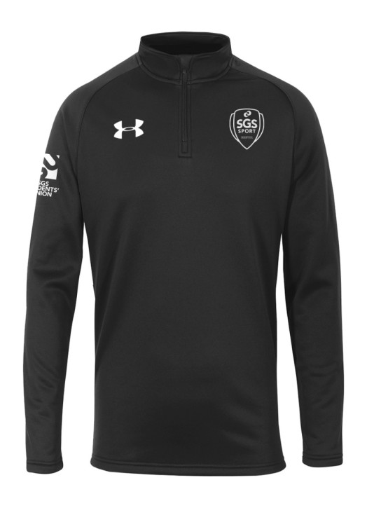 Men's Armour Fleece 1/4 Zip Black
