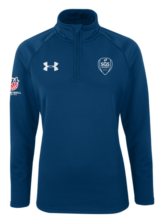 Women's Armour Fleece 1/4 Zip Navy Blue