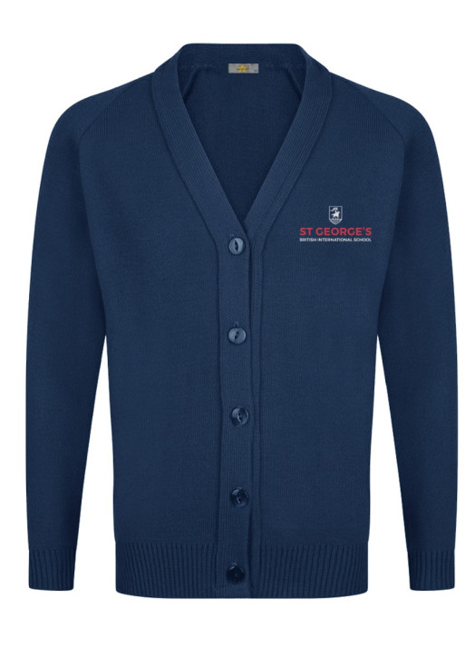 Junior Girls Cardigan Navy Blue