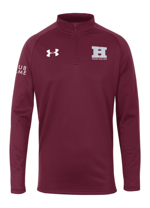 Men's Armour Fleece 1/4 Zip Maroon