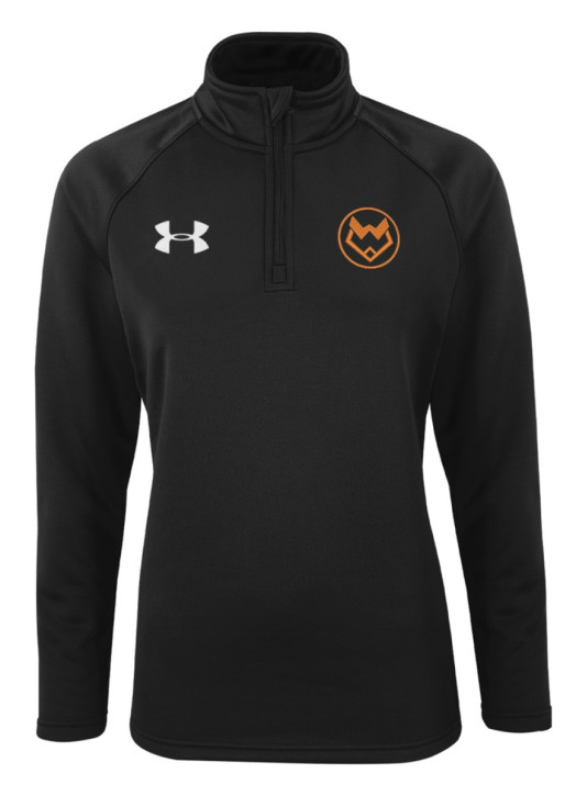 Women's Armour Fleece 1/4 Zip Black
