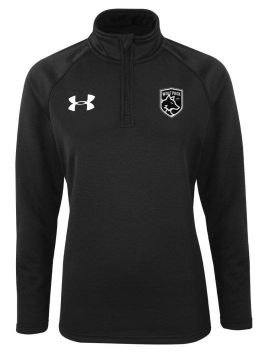 Women's Armour Fleece 1/4 Zip Black