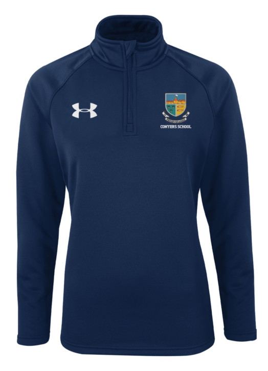 Women's Armour Fleece 1/4 Zip Navy Blue