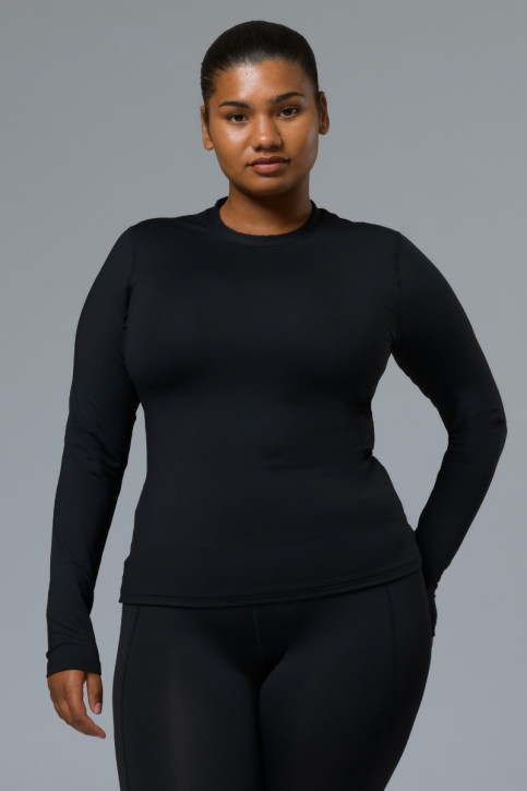 Women's BaseLayer Top LS Crew Black