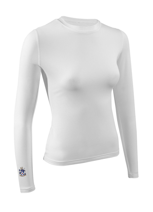 Women's BaseLayer Top LS Crew White