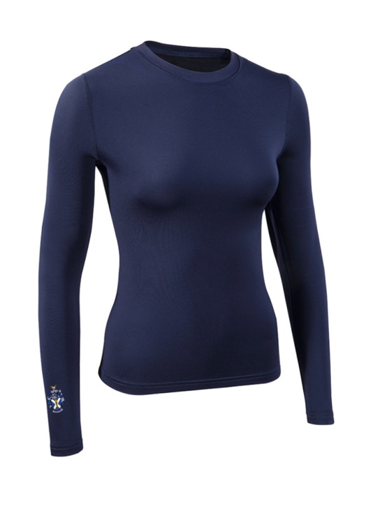 Women's BaseLayer Top LS Crew Navy