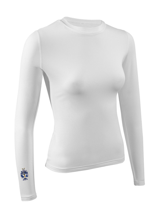 Women's BaseLayer Top LS Crew White