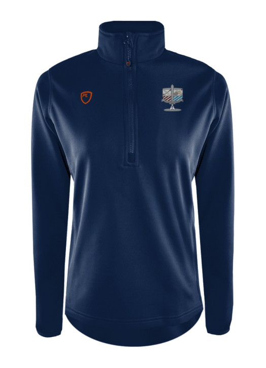 Women's Quarter Zip MidLayer Navy Blue