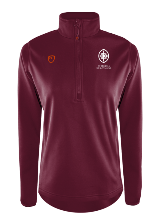Women's Quarter Zip MidLayer Maroon