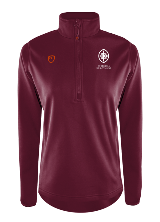 Junior Quarter Zip MidLayer Maroon