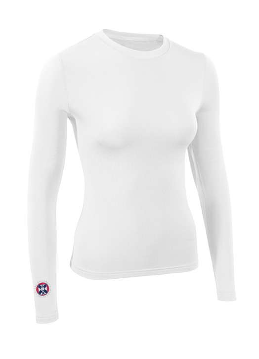 Women's BaseLayer Top LS Crew White