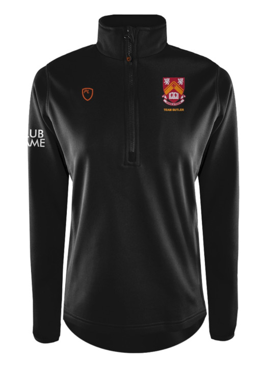 Women's Quarter Zip MidLayer Black