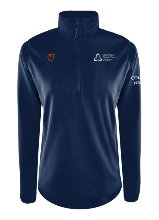 Women's Quarter Zip MidLayer Navy Blue