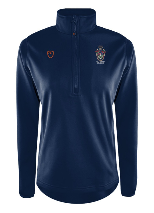 Women's Quarter Zip MidLayer Navy Blue