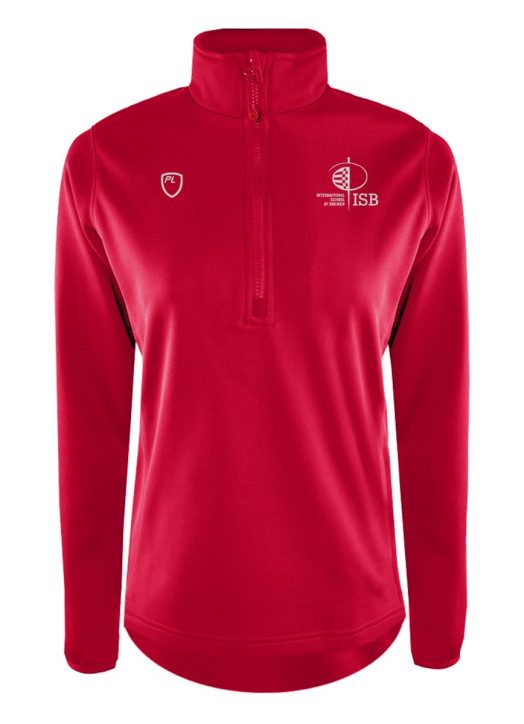 Women's Quarter Zip MidLayer Scarlet Red