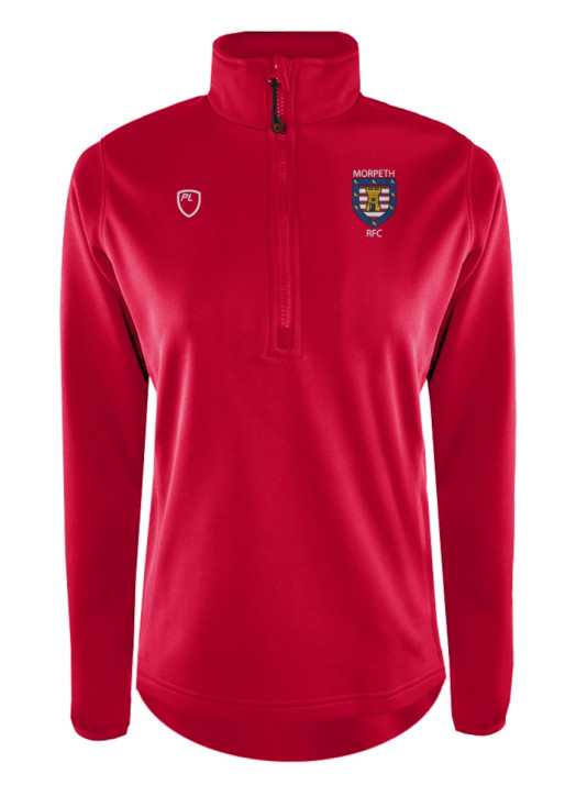 Women's Quarter Zip MidLayer Scarlet Red