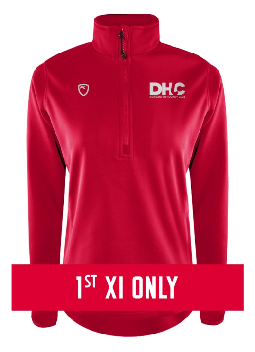 Women's Quarter Zip MidLayer Scarlet Red