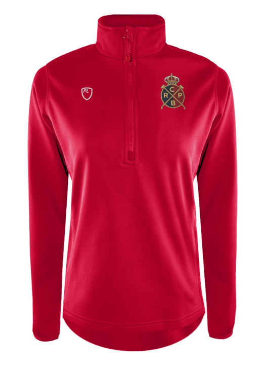 Women's Quarter Zip MidLayer Scarlet Red