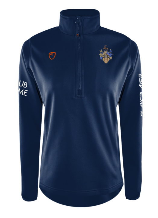 Women's Quarter Zip MidLayer Navy Blue