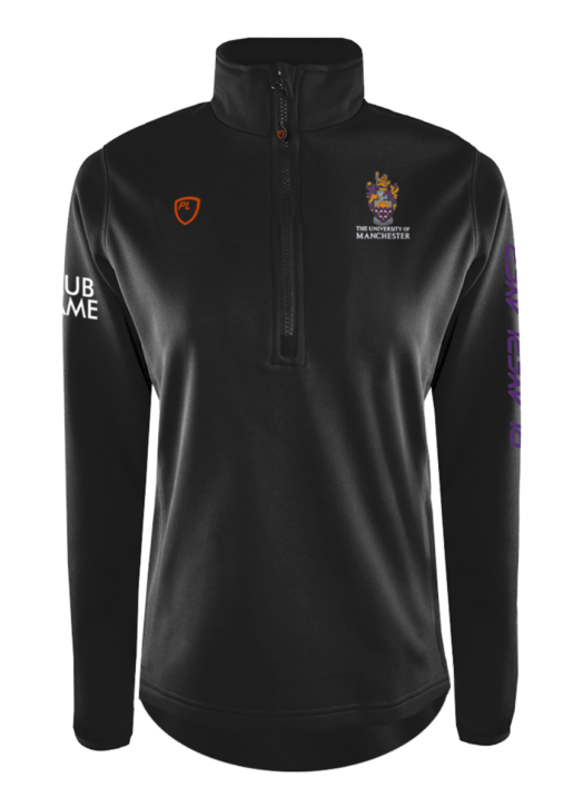 Women's Quarter Zip MidLayer Black