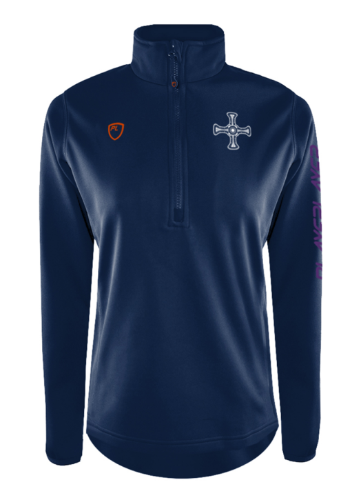 Women's Quarter Zip MidLayer Navy Blue